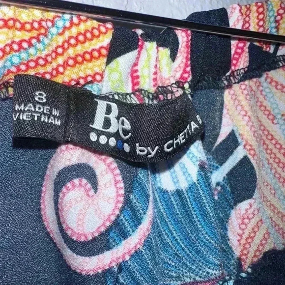 Be by Cheetah B / Off The Shoulder Floral Romper Ruffle Hem / Size 8! - Picture 10 of 14